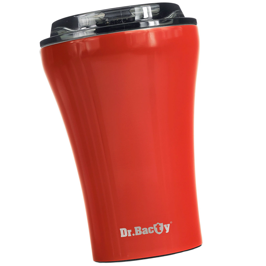 Coffee thermal mug with ceramic coating Dr.Bacty Apollo - 227 ml - red