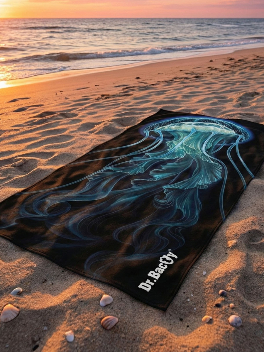 Dr.Bacty 70x140 double-sided quick-dry towel - Medusa