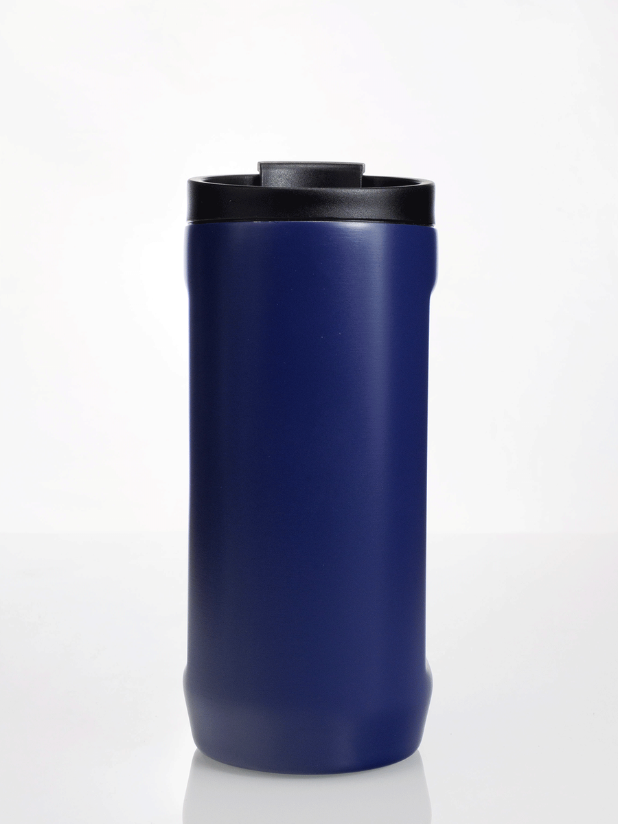 Thermal coffee mug 2-in-1 Dr.Bacty Notus 360 ml - navy blue.