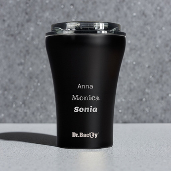 Ceramic-coated thermal Coffee Mug Dr.Bacty Apollo 227 ml - black