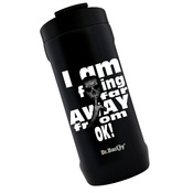 Thermal coffee mug 2-in-1 Dr.Bacty Notus 360 ml - Away - black.