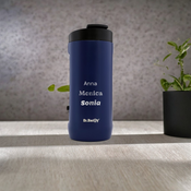 Dr.Bacty Notus 360 ml thermal mug with engraving - navy blue