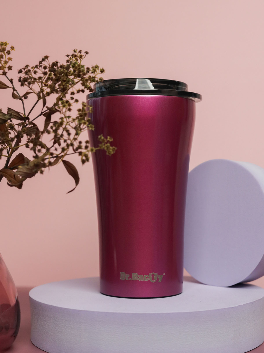 Dr.Bacty Apollo 2.0 thermal coffee mug - 360 ml - Pink - after sales