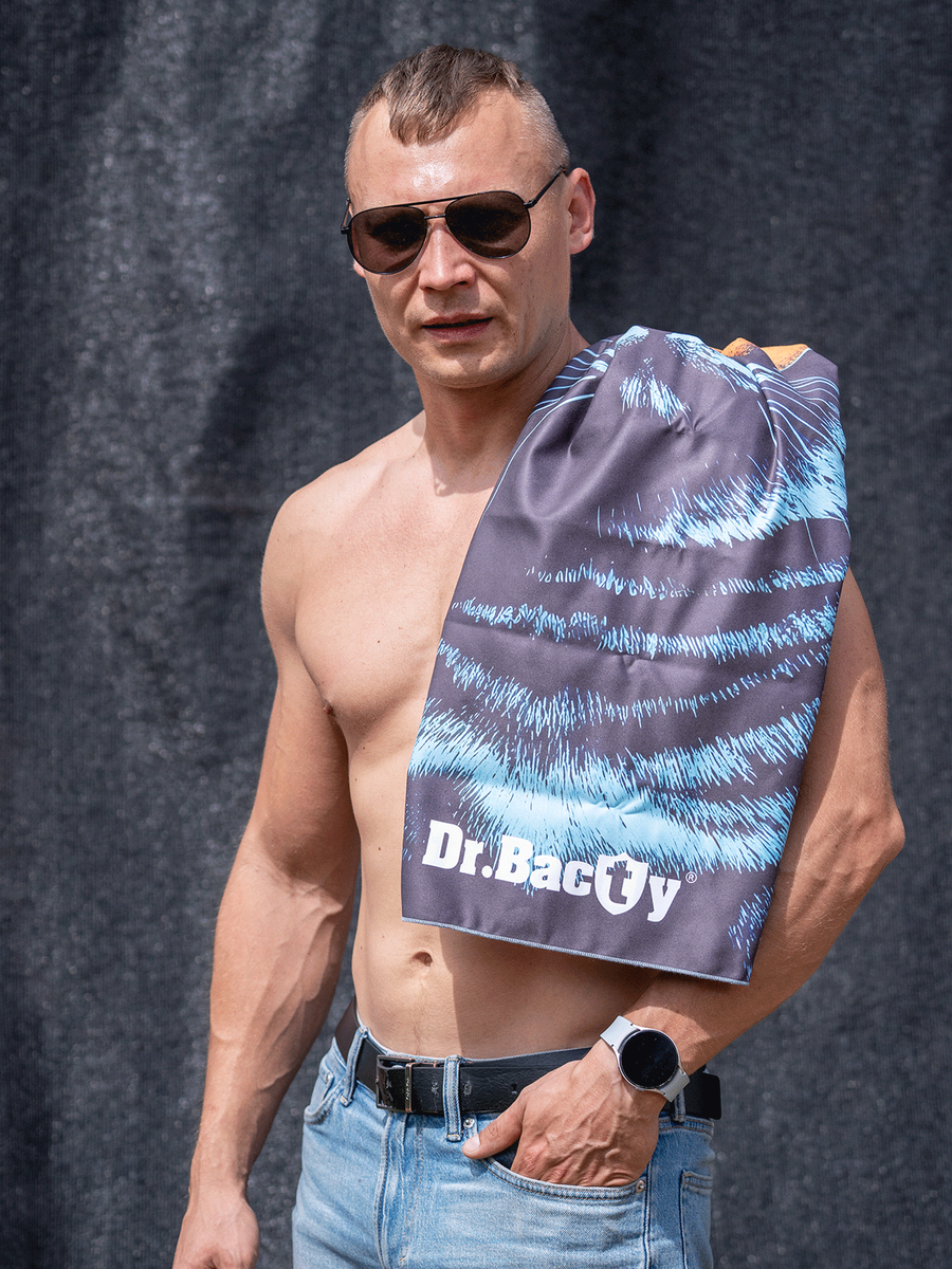 Dr.Bacty 60x130 double-sided quick-dry towel - Chill