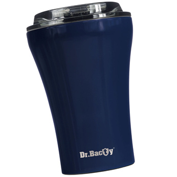 Coffee thermal mug with ceramic coating Dr.Bacty Apollo 227 ml - navy blue
