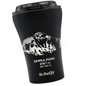 Coffee thermal mug with ceramic coating Dr.Bacty Apollo 227 ml - Dhaulagiri - black