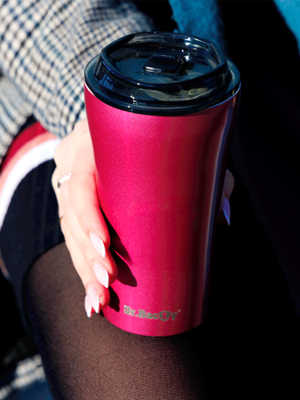 Dr.Bacty Apollo 2.0 thermal coffee mug - 360 ml - Pink