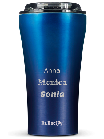 Ceramic-coated thermal Coffee Mug Dr.Bacty Apollo 2.0 360 ml - Monaco Blue