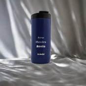 Dr.Bacty Notus 360 ml thermal mug with engraving - navy blue