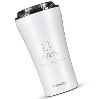 Kubek termiczny na kawę Dr.Bacty Apollo 2.0 - 360  ml - Dla nauczyciela - Glossy White