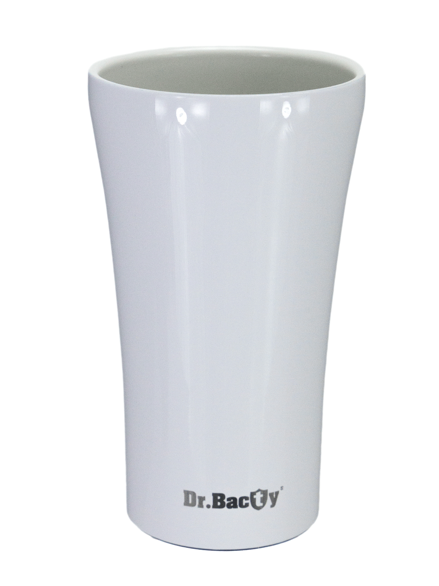 Thermal Coffee Mug Dr.Bacty Apollo 2.0 360 ml "Jeżówka purpurowa" – White