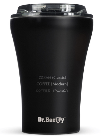 Ceramic-coated thermal Coffee Mug Dr.Bacty Apollo 227 ml  - black