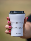 Kubek termiczny do kawy z powłoką ceramiczną Dr.Bacty Apollo 227 ml - biały - Pięciolinia