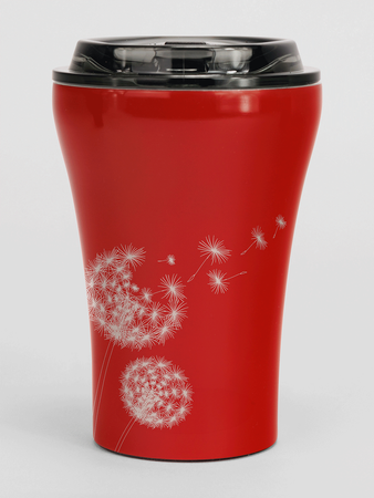 Coffee mug Dr.Bacty Apollo dandelion - red