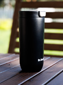 Dr.Bacty Atlas 540ml, matt black – thermal coffee mug for teachers
