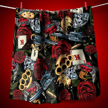 Gym towel quick-drying antibacterial double-sided 70x140 Revolver.