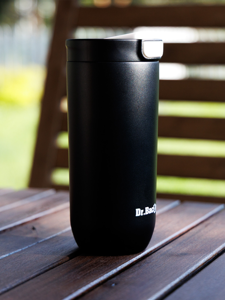 Kubek termiczny Dr.Bacty Atlas 540 ml - Jesteś Nauczycielem – Czarny