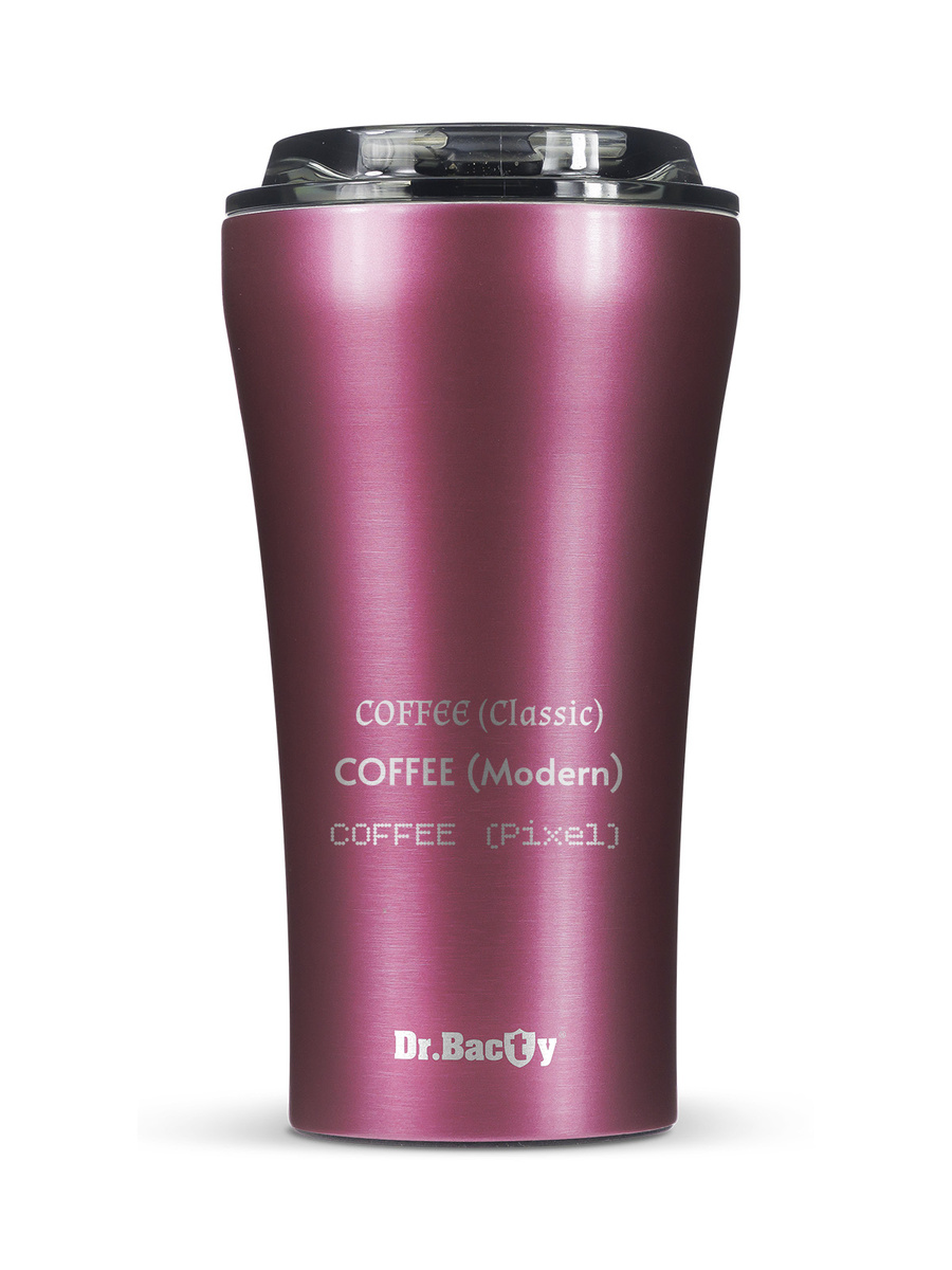 Ceramic-coated thermal Coffee Mug Dr.Bacty  Apollo 2.0 360 ml - Pink