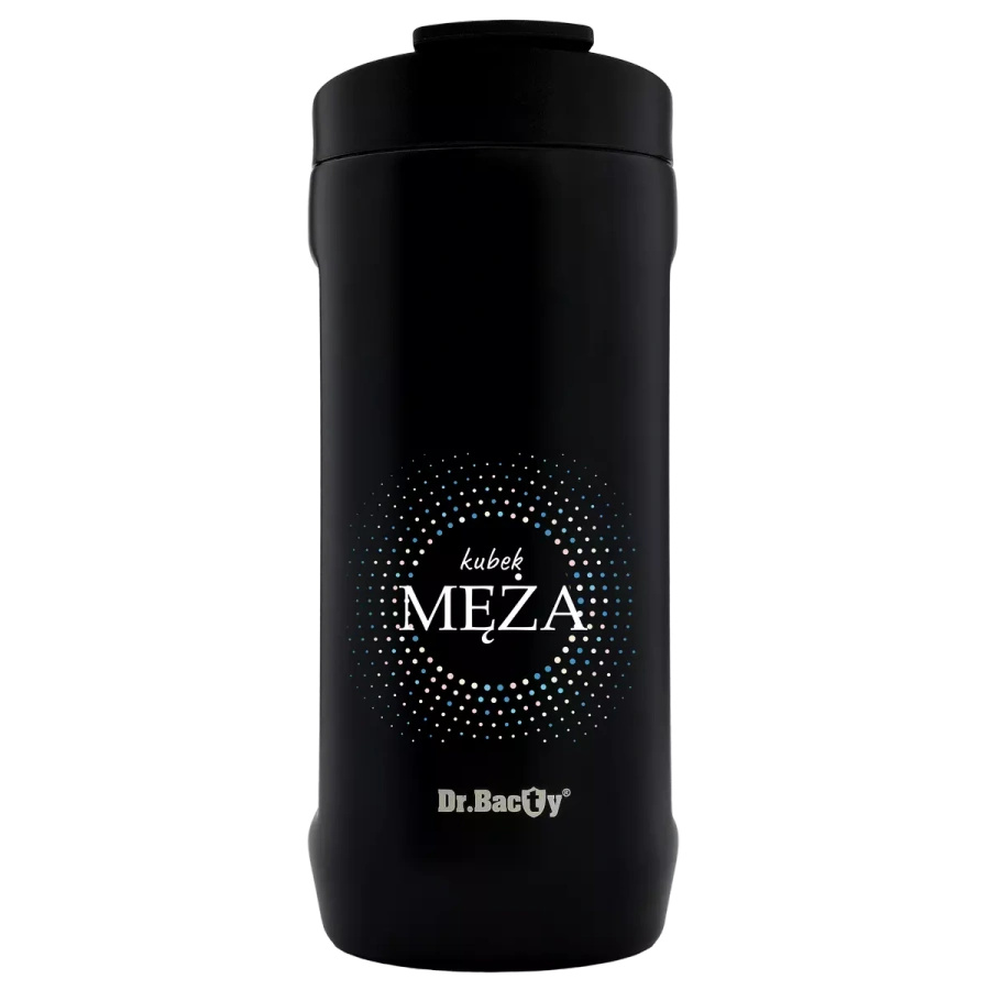 Kubek na napoje Dr.Bacty Notus 360 ml - Dla męża - czarny