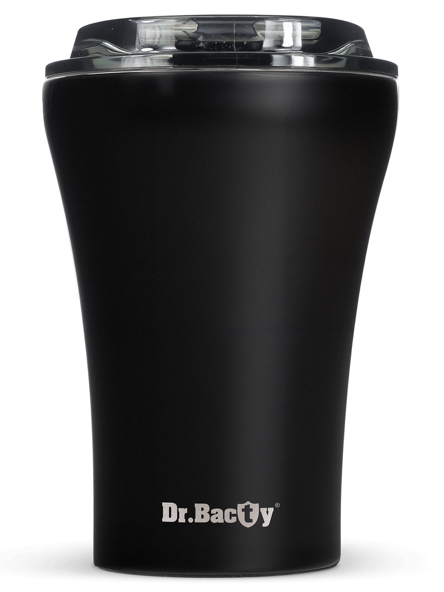 Coffee thermal mug with ceramic coating Dr.Bacty Apollo 227 ml - black - Display Product