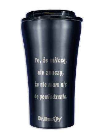 Ceramic-coated thermal Coffee Mug Dr.Bacty  Apollo 2.0 360 ml - Gunmetal