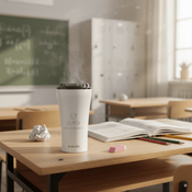 Dr.Bacty Apollo 2.0 thermal coffee mug - 360 ml - Glossy White