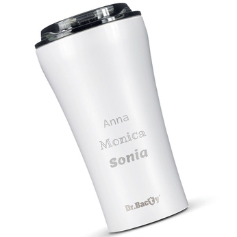 Ceramic-coated thermal Coffee Mug Dr.Bacty  Apollo 2.0 360 ml - Glossy White