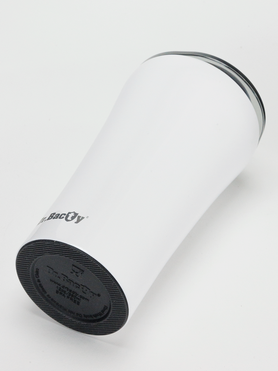 Thermal Coffee Mug Dr.Bacty Apollo 2.0 360 ml "Jeżówka purpurowa" – White