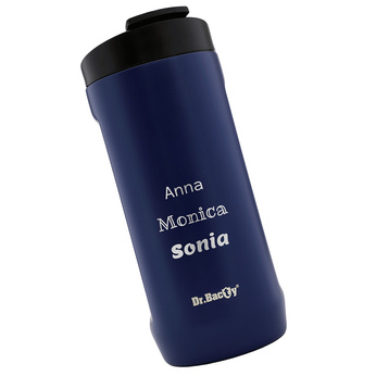 Dr.Bacty Notus 360 ml thermal mug with engraving - navy blue