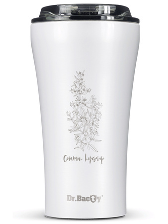Thermal Coffee Mug Dr.Bacty Apollo 2.0 360 ml "Hyzop lekarski" – White