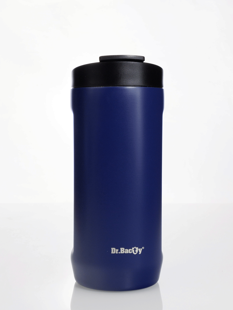 Contigo West Loop 2.0 470ml Thermal Mug Set - Steel + Dr.Bacty Notus 360 ml - Navy blue
