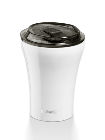 Coffee thermal mug with ceramic coating Dr. Bacty Apollo 227 ml - white - Display Product