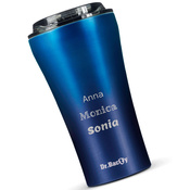 Ceramic-coated thermal Coffee Mug Dr.Bacty  Apollo 2.0 360 ml - Monaco Blue