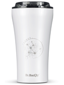 Kubek termiczny na kawę Dr.Bacty Apollo 2.0 - "Byk" - 360  ml - Glossy White