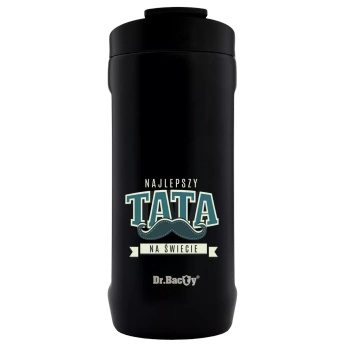 Kubek do samochodu Dr.Bacty Notus 360 ml - Najlepszy tata - czarny