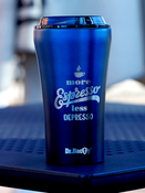Dr.Bacty Apollo 2.0 thermal coffee mug - Espresso depresso - 360 ml - Monaco Blue