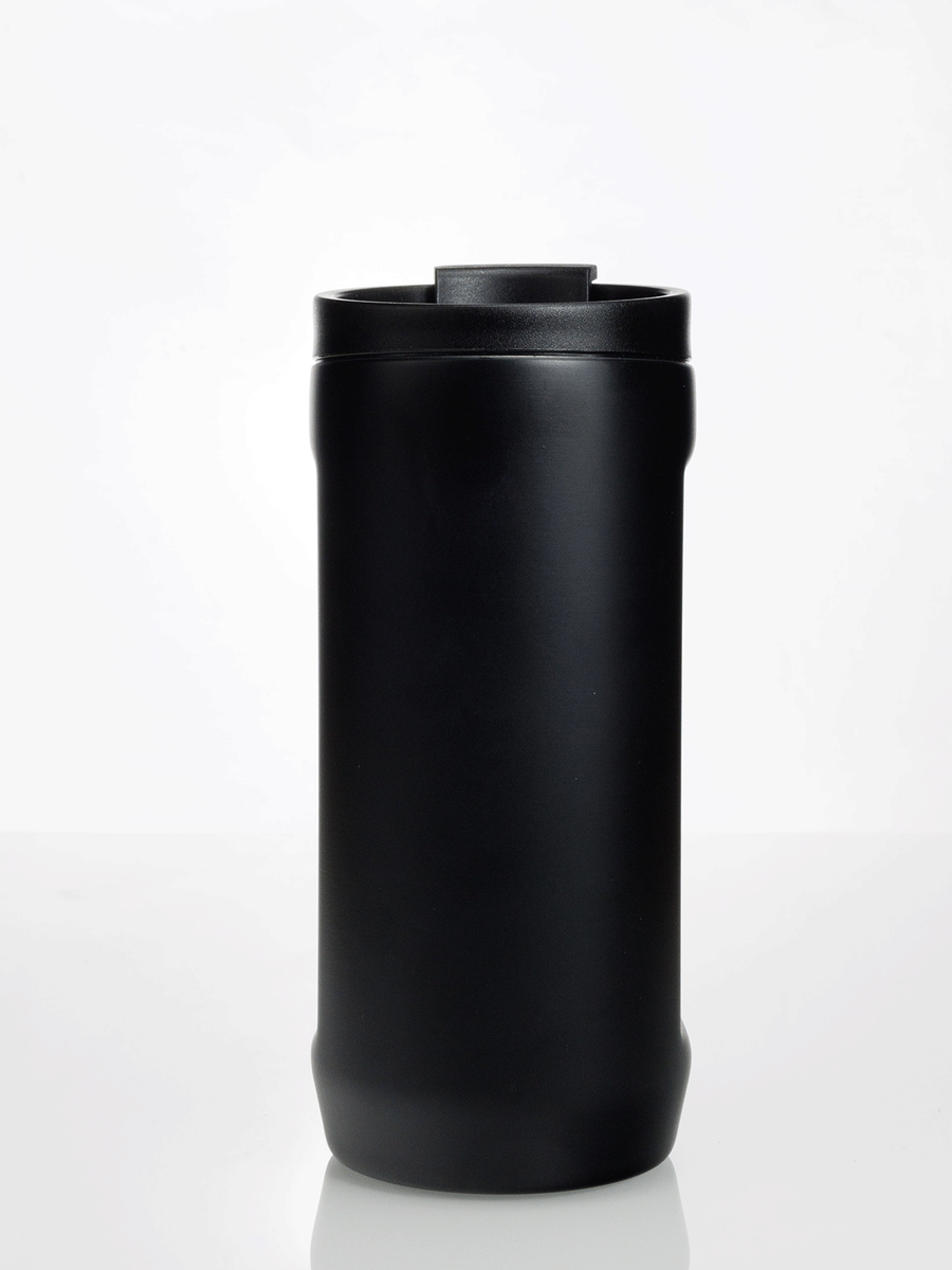 Kubek termiczny na kawę 2w1 Dr.Bacty Notus 360 ml - czarny - powystawowy