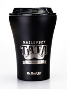 Kubek termiczny do kawy Dr.Bacty Apollo - 227 ml - Najlepszy tata - czarny