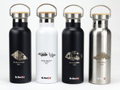 Dr.Bacty Iris stainless steel thermal bottle - black - Mont Blanc