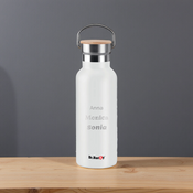 Dr.Bacty Iris 500 ml thermal bottle - white - personalised with engraving