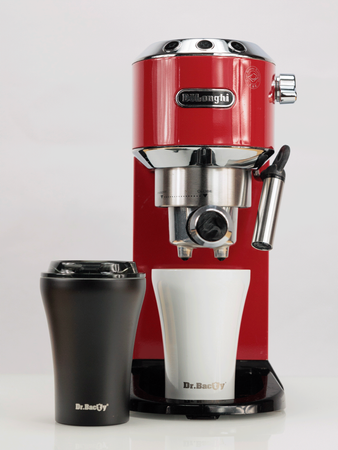 Kubek termiczny do kawy z powłoką ceramiczną Dr.Bacty Apollo 227 ml - czarny - Warszawa