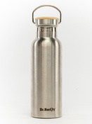 Dr.Bacty Iris 500 ml thermal bottle - silver - personalised with engraving