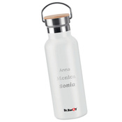 Dr.Bacty Iris 500 ml thermal bottle - white - personalised with engraving