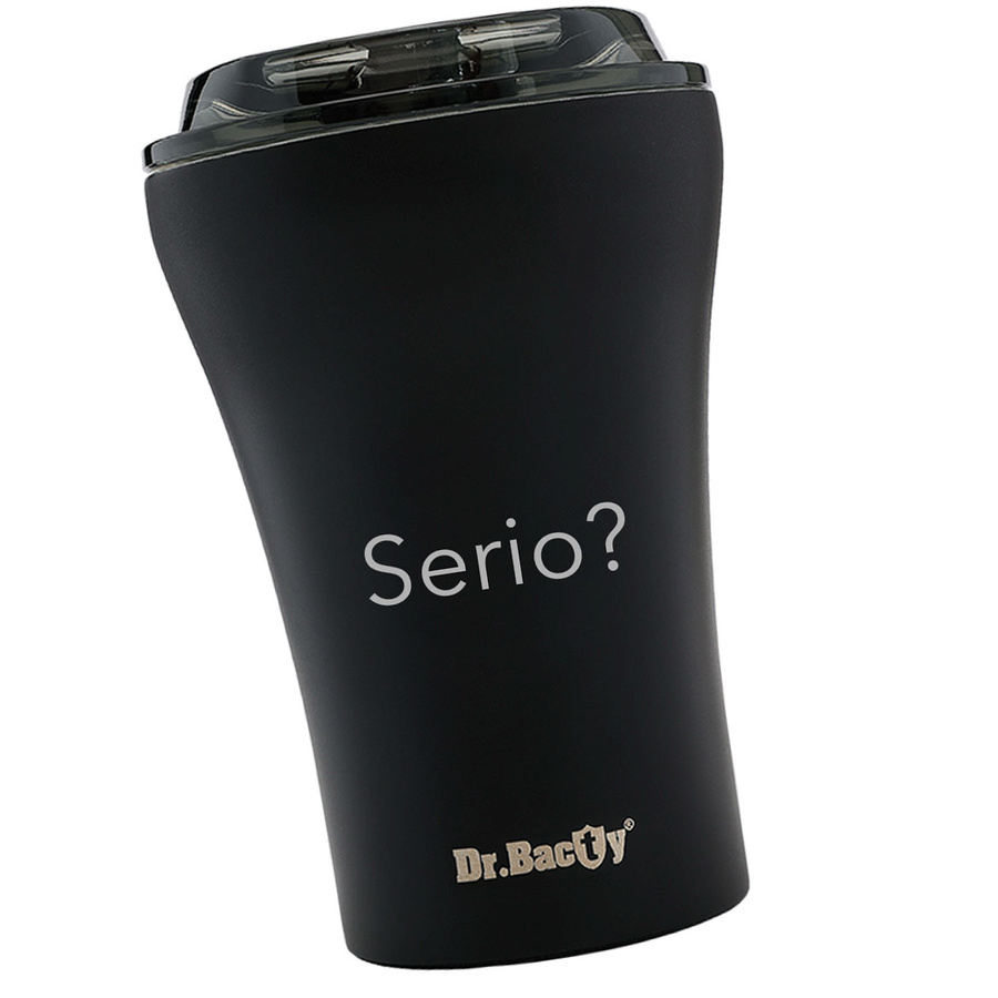 Kubek do kawy na wynos Dr.Bacty Apollo 227 ml - Serio - czarny