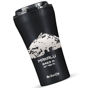 Kubek termiczny na kawę Dr.Bacty Apollo 2.0 - 360 ml - Makalu - Black Matt