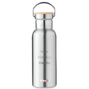 Butelka termiczna  Dr.Bacty Iris 500 ml - srebrna- personalizowana grawerem
