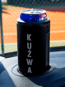 Kubek termiczny na kawę 2w1 Dr.Bacty Notus 360 ml - Kuźwa - granatowy