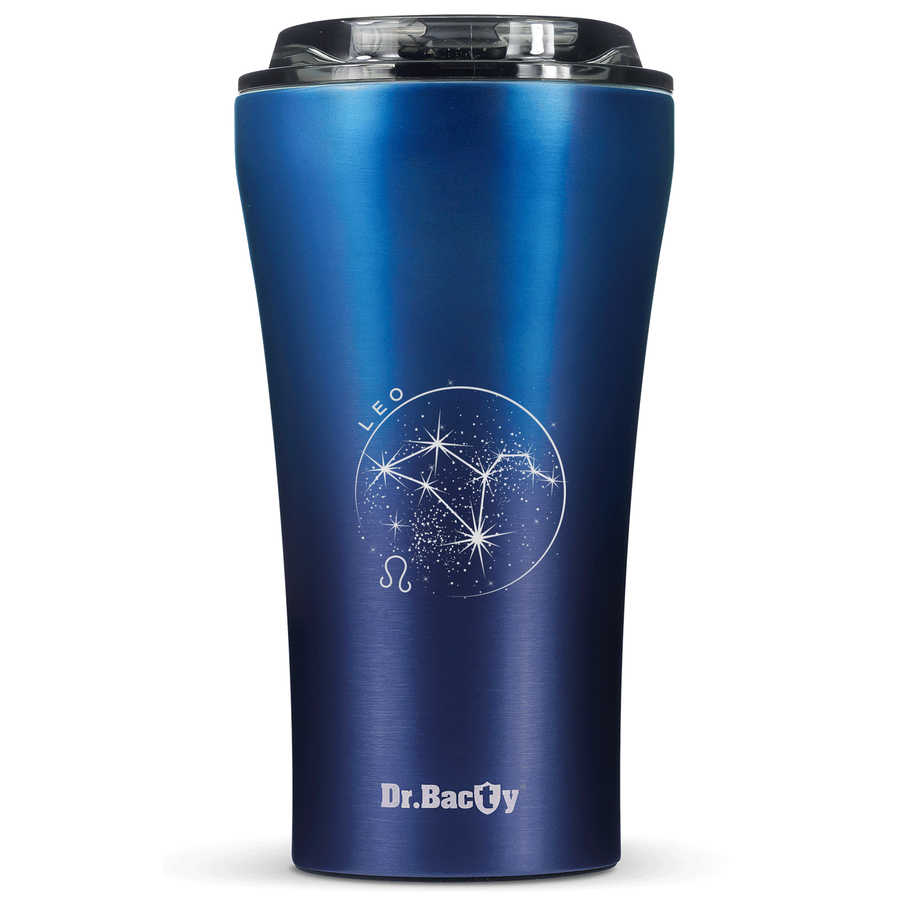 Dr.Bacty Apollo 2.0 - Kubek termiczny na kawę - "Lew" - 360 ml - Monaco Blue