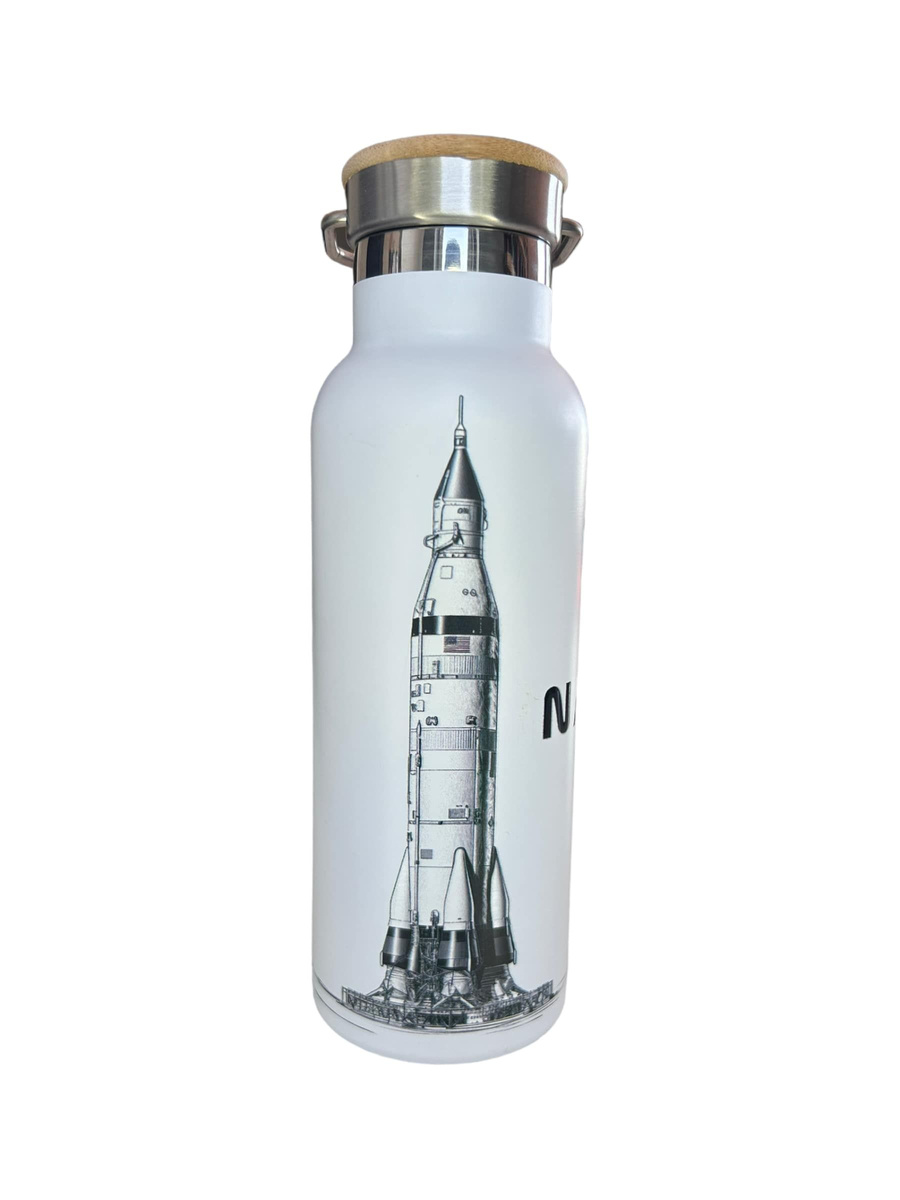 Butelka termiczna stalowa Dr.Bacty Iris 500 ml - Biała - NASA
