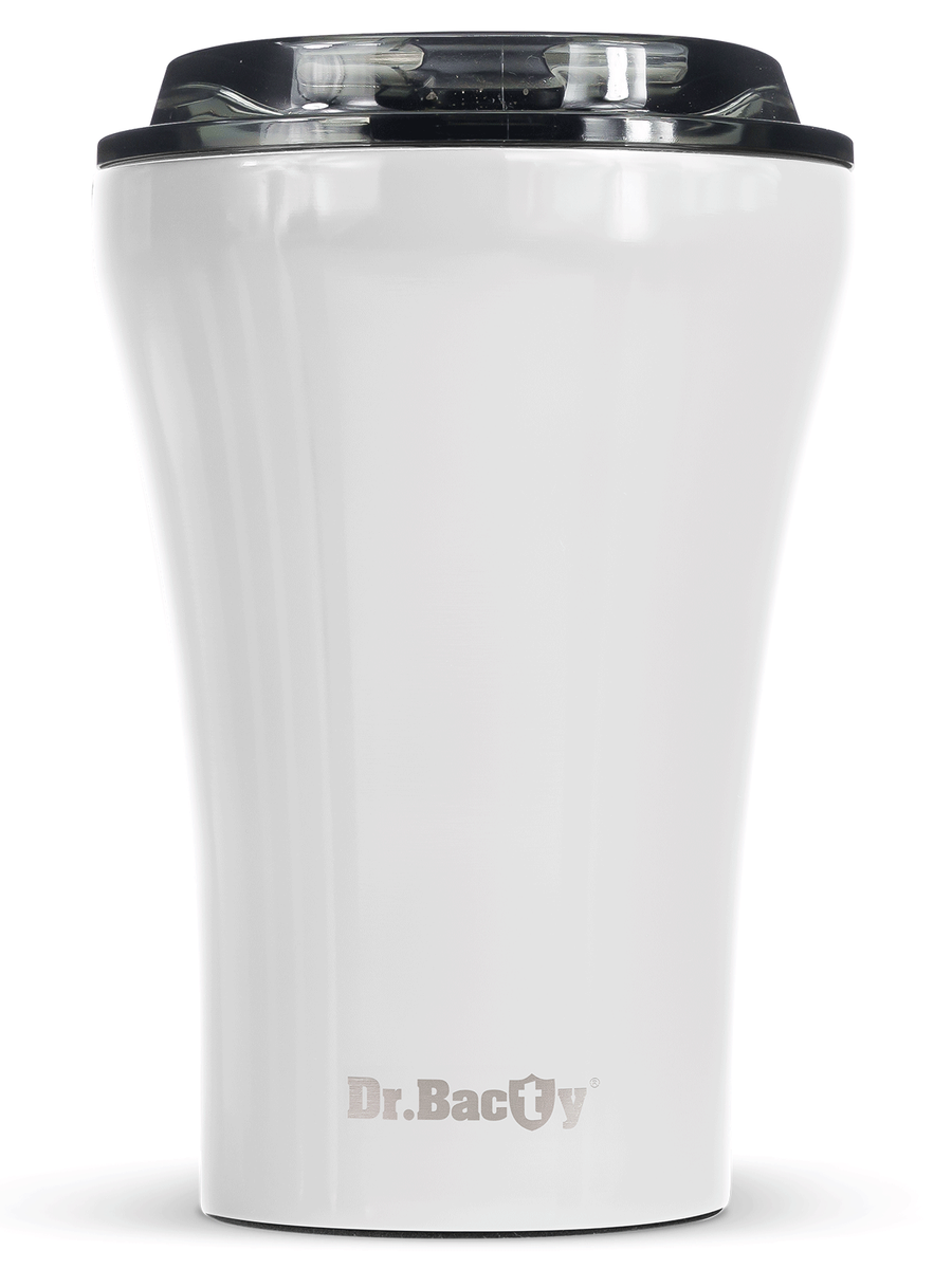 Coffee thermal mug with ceramic coating Dr. Bacty Apollo 227 ml - white - Display Product